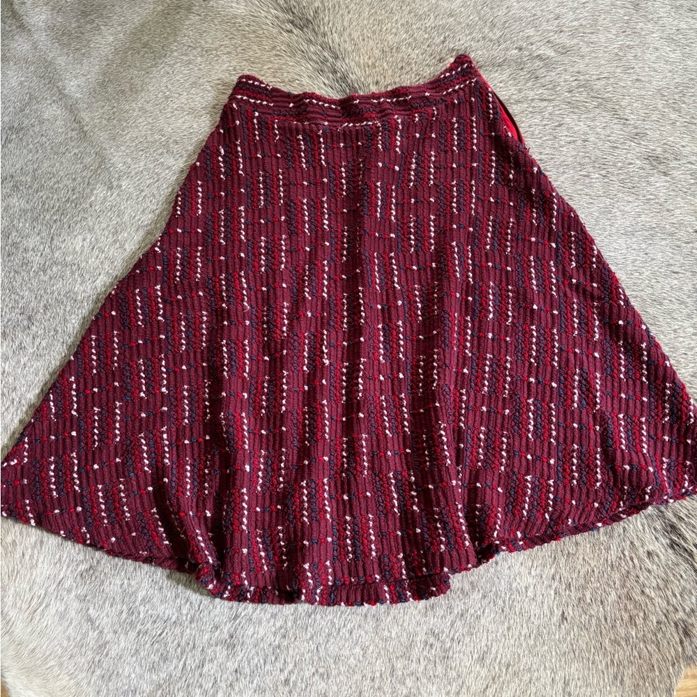 Anthropologie // Maeve Anisa Textured Midi Skirt